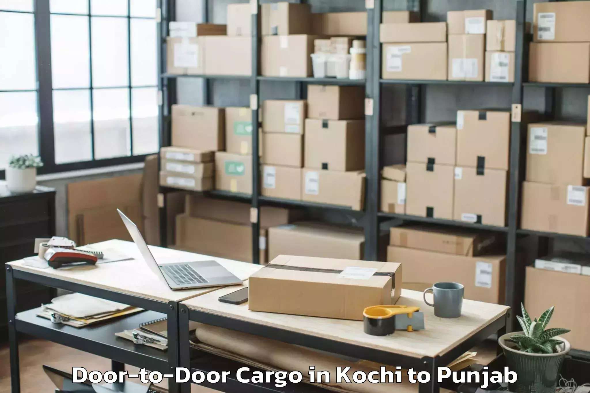 Reliable Kochi to Talwara Door To Door Cargo